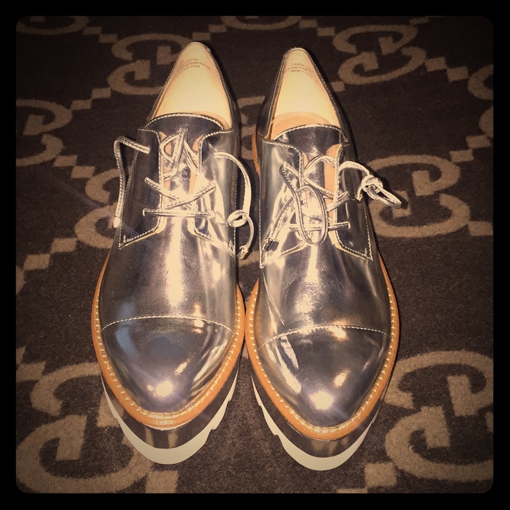 Silver DKNY Platforms